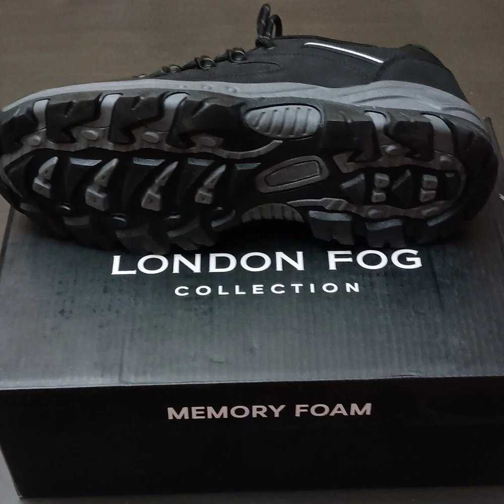 London Fog Hendon Men's Waterproof Black Athletic Shoes With Memory Foam